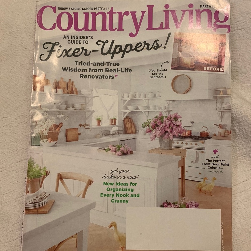 Custom Listing: Country Living Fixer Uppers Issue March 2019